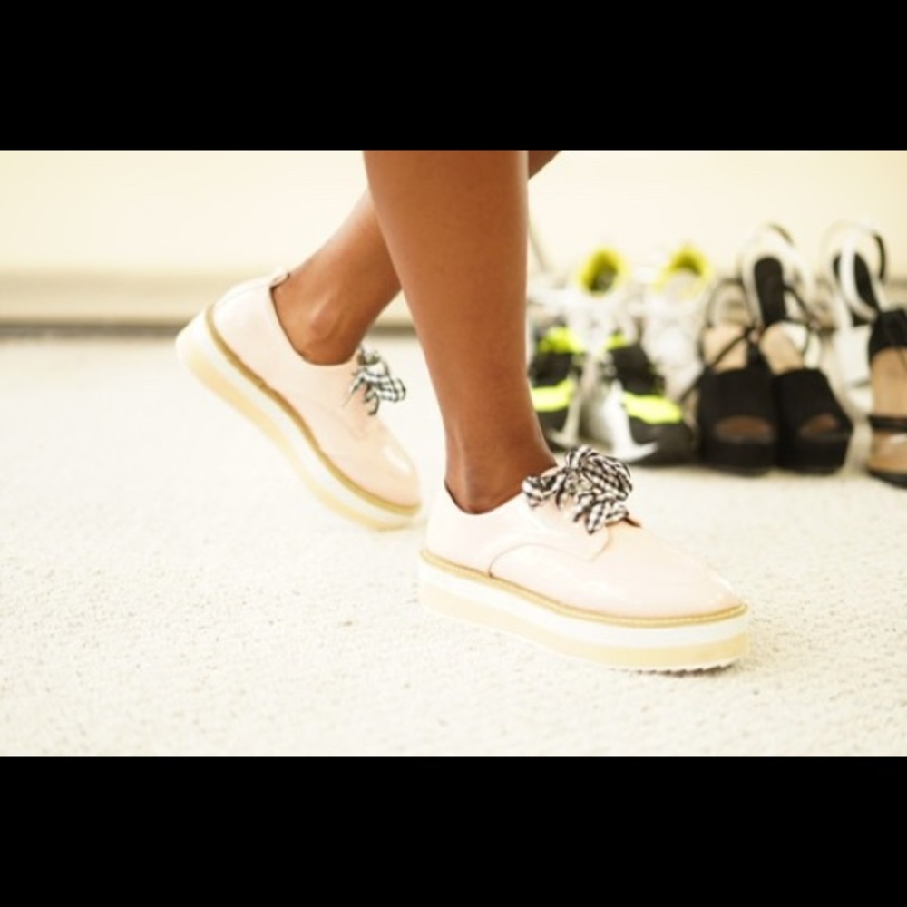 Pink Oxford Style shoes